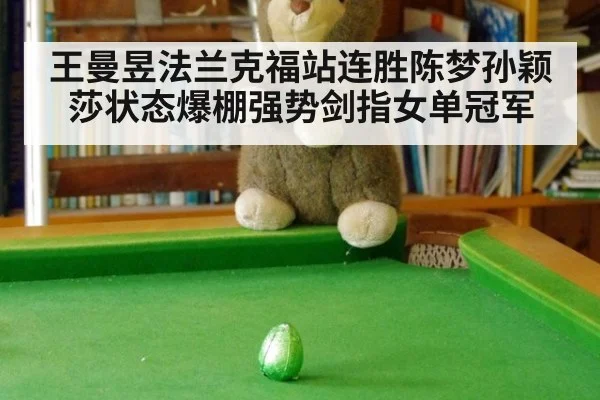 王曼昱法兰克福站连胜陈梦孙颖莎状态爆棚强势剑指女单冠军